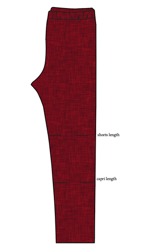 Crimson Linen Basic Leggings