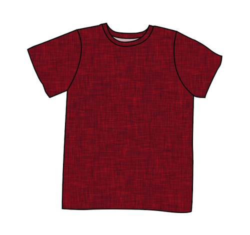 Crimson Linen Basic Tee and Tank