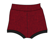 Load image into Gallery viewer, Crimson Linen Bummies