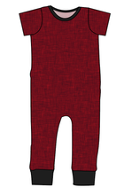 Load image into Gallery viewer, Crimson Linen Emmett Pants And Shorts T-Shirt Romper
