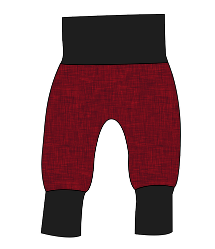 Crimson Linen Grow With Me Pants And Shorts