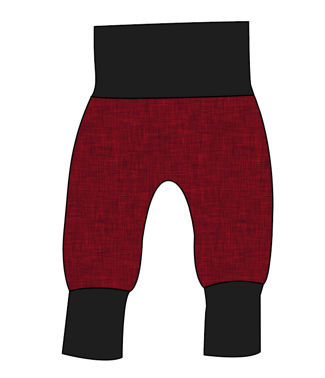 Crimson Linen Grow With Me Pants And Shorts
