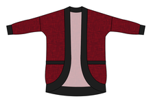 Load image into Gallery viewer, Crimson Linen Ladies&#39; Cocoon Cardigan