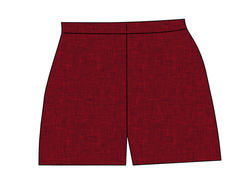 Crimson Linen Ladies' Lounge Shorts