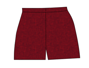 Crimson Linen Ladies' Lounge Shorts