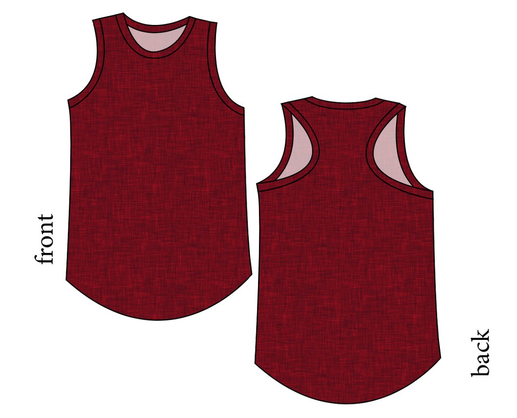 Crimson Linen Ladies' Summer Tank