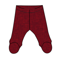 Load image into Gallery viewer, Crimson Linen Newborn Footed Pants