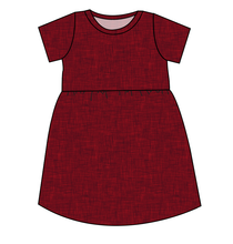 Load image into Gallery viewer, Crimson Linen Play Dress