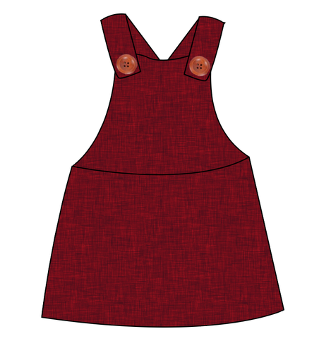 Crimson Linen Skirt-Alls