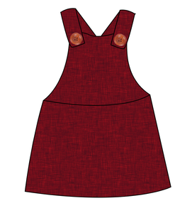 Crimson Linen Skirt-Alls