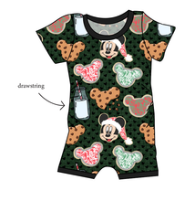 Load image into Gallery viewer, Milk and Mickeys Grow With Me Pants And Shorts Romper