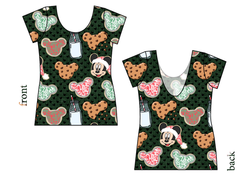 Milk and Mickeys Ladies' Low Back Ballerina Tee