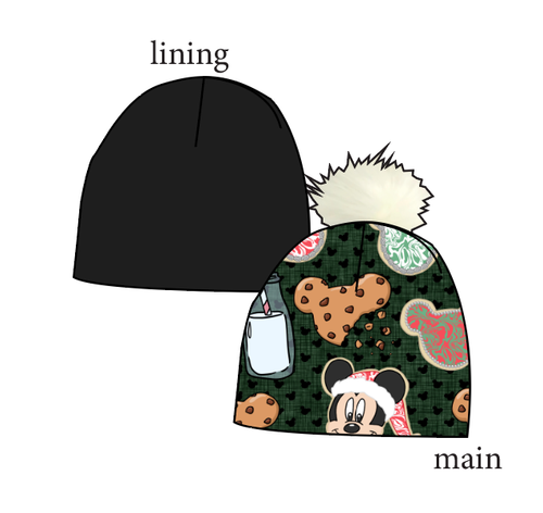 Milk and Mickeys Slouchy Beanie (Reversible!)