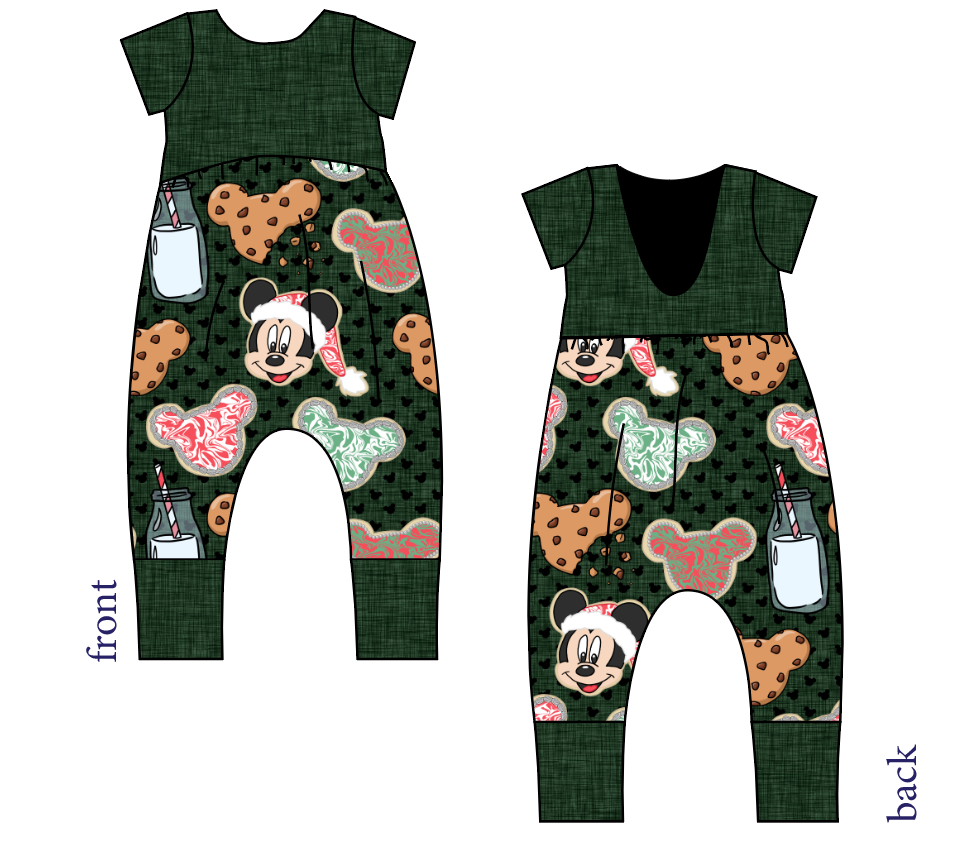 Milk and Mickeys Low Back Romper and Bubble Romper
