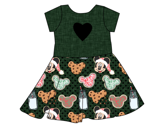 Milk and Mickeys Molly Heart Back Twirly Dress