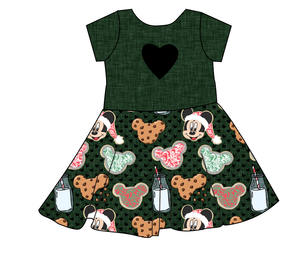 Milk and Mickeys Molly Heart Back Twirly Dress
