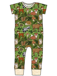 Winter Woodland Bennett Pants and Shorts Length T-Shirt Romper