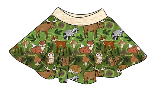 Winter Woodland Circle Skirt