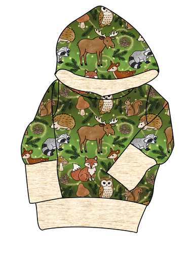Winter Woodland Grow With Me Hoodie (or Crewneck)