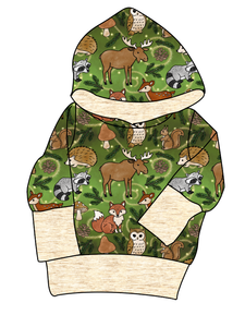 Winter Woodland Grow With Me Hoodie (or Crewneck)