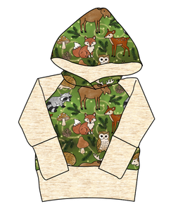 Winter Woodland Grow With Me Hoodie (or Crewneck)
