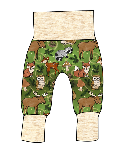 Winter Woodland Grow With Me Pants And Shorts