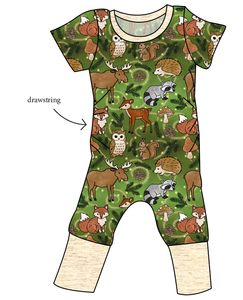 Winter Woodland Grow With Me Pants And Shorts Romper