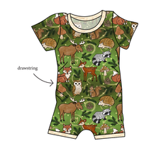 Load image into Gallery viewer, Winter Woodland Grow With Me Pants And Shorts Romper