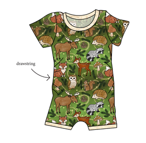 Winter Woodland Grow With Me Pants And Shorts Romper