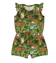 Load image into Gallery viewer, Winter Woodland Ivy Summer Romper