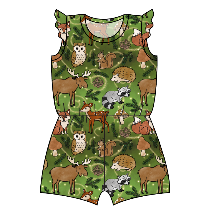 Winter Woodland Ivy Summer Romper