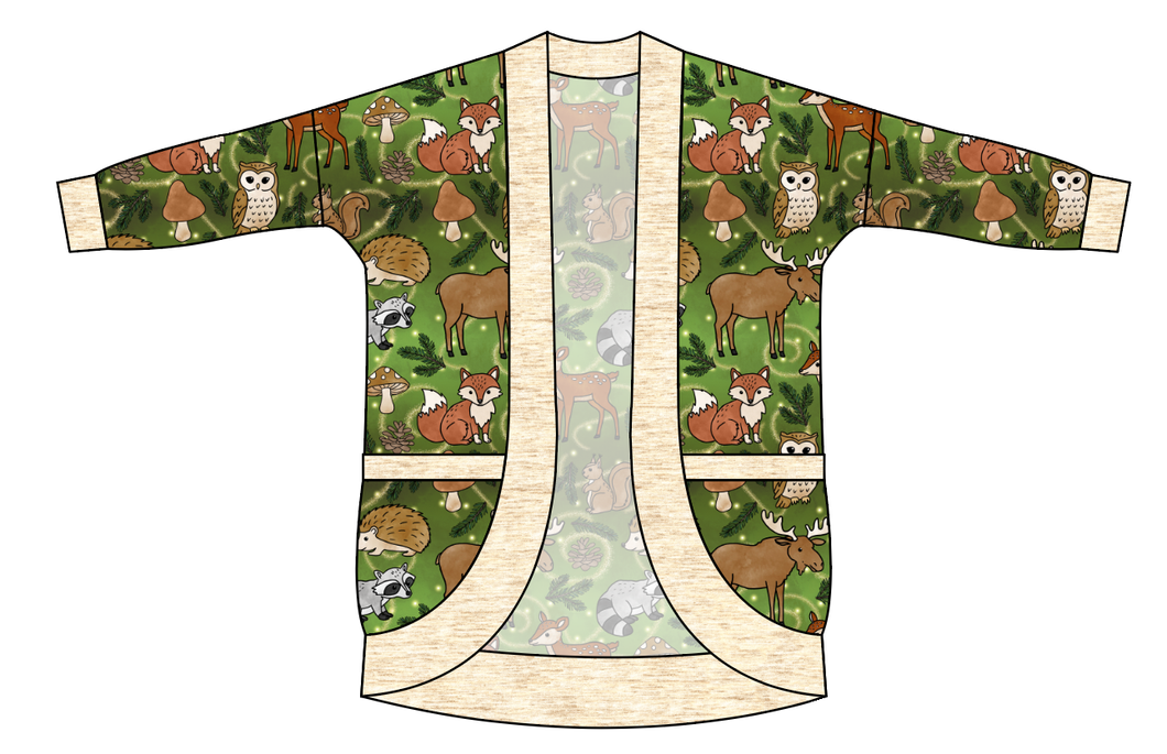 Winter Woodland Ladies' Cocoon Cardigan