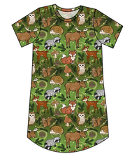 Load image into Gallery viewer, Winter Woodland Ladies&#39; T-Shirt Dress