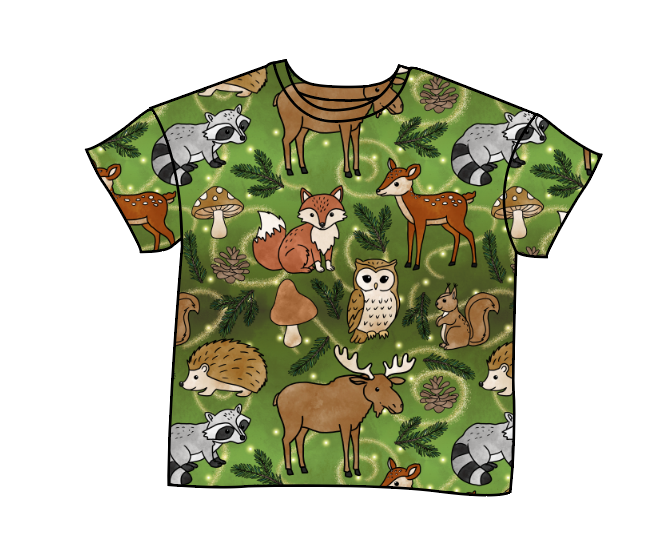 Winter Woodland Oversized Tee