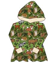 Load image into Gallery viewer, Winter Woodland Peplum Hoodie (or Crewneck)