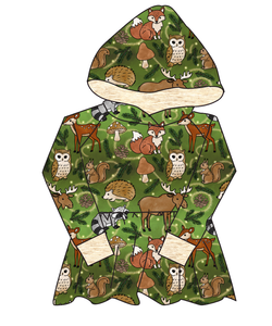 Winter Woodland Peplum Hoodie (or Crewneck)