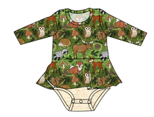 Load image into Gallery viewer, Winter Woodland Peplum Top