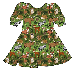 Winter Woodland Prairie Dress