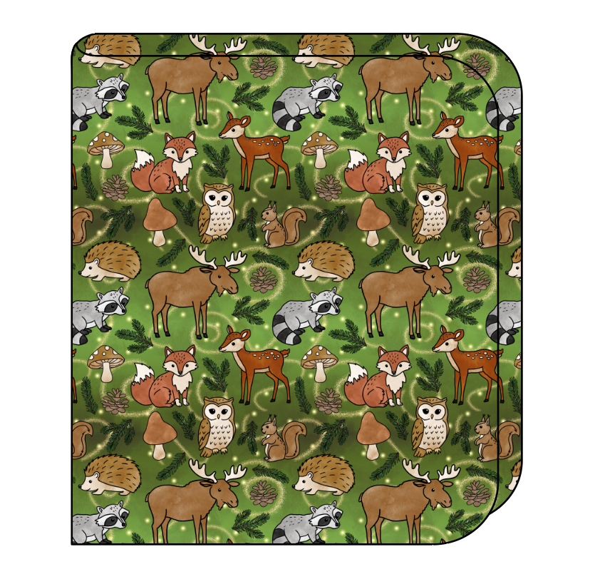 Winter Woodland Swaddle Blanket