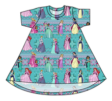 Load image into Gallery viewer, Princess Sweater Basic T-Shirt Dress