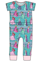 Load image into Gallery viewer, Princess Sweater Bennett Pants and Shorts Length T-Shirt Romper