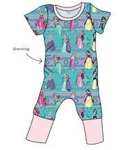 Load image into Gallery viewer, Princess Sweater Grow With Me Pants And Shorts Romper