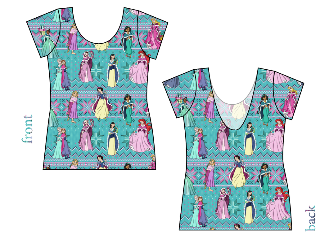 Princess Sweater Ladies' Low Back Ballerina Tee