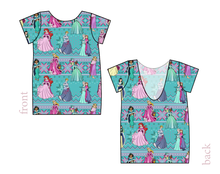 Load image into Gallery viewer, Princess Sweater Low Back Ballerina Tee