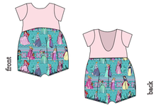 Load image into Gallery viewer, Princess Sweater Low Back Romper and Bubble Romper