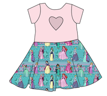 Load image into Gallery viewer, Princess Sweater Molly Heart Back Twirly Dress