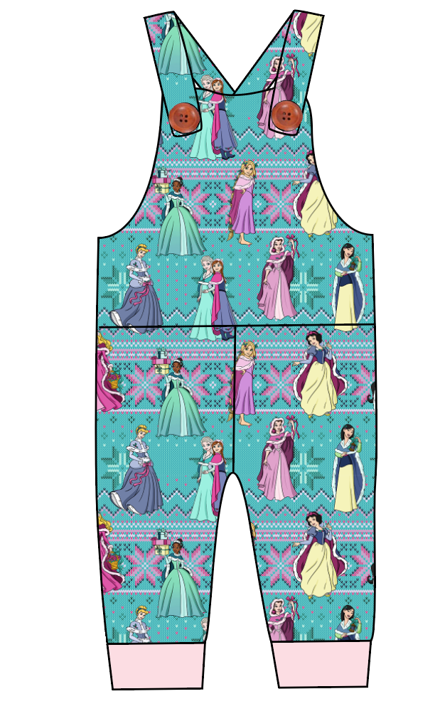Princess Sweater Overalls and Shortalls