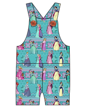 Load image into Gallery viewer, Princess Sweater Overalls and Shortalls