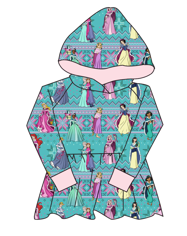 Princess Sweater Peplum Hoodie (or Crewneck)