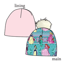 Load image into Gallery viewer, Princess Sweater Slouchy Beanie (Reversible!)